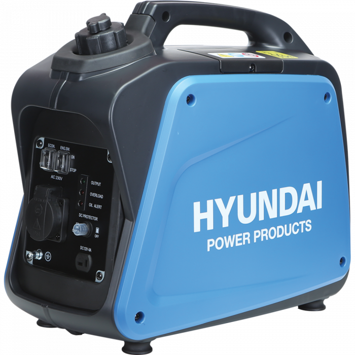 Generator de curent tip inverter pe benzina Hyundai HY1200XS, 1.3CP, 60CMC, 3L