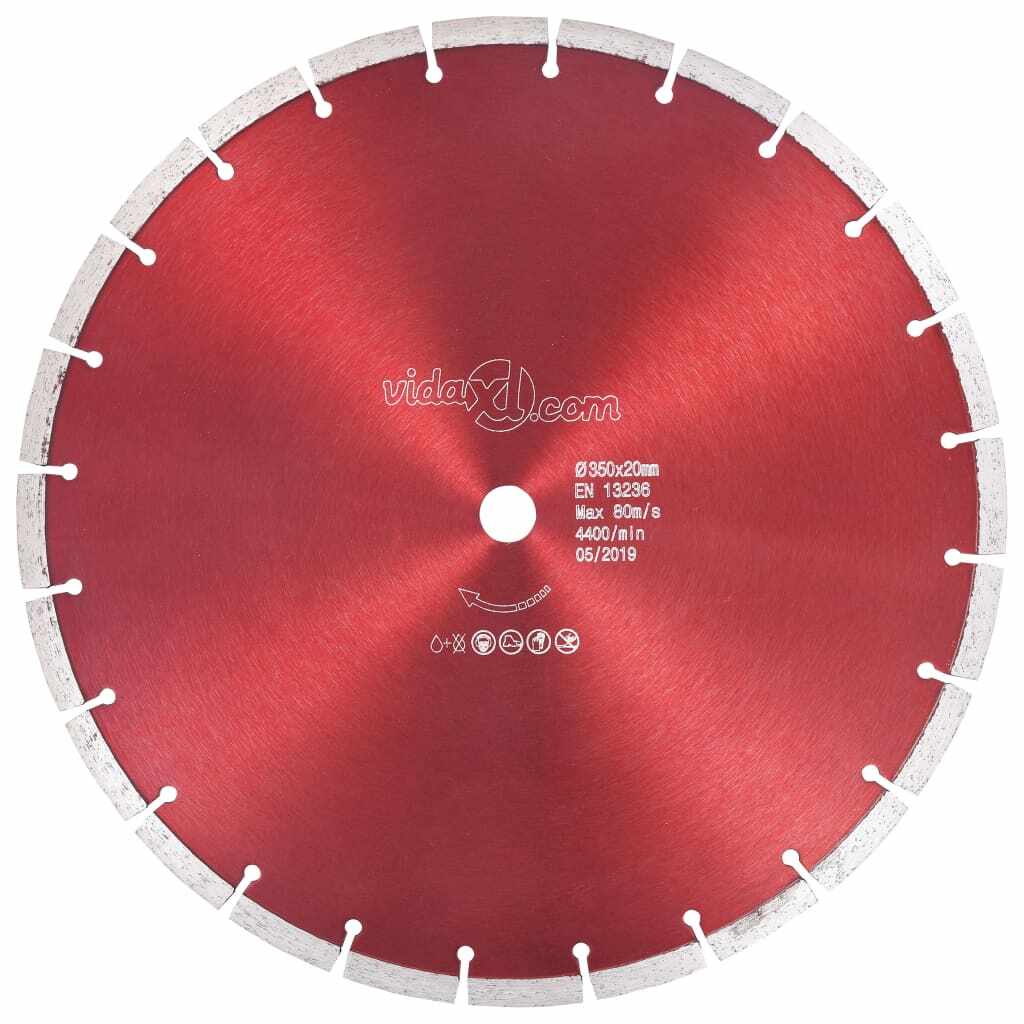 vidaXL Disc diamantat de tăiere, oțel, 350 mm
